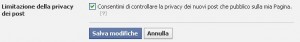 limitare post facebook