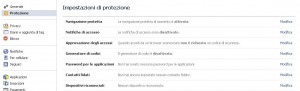 contatti fidati facebook